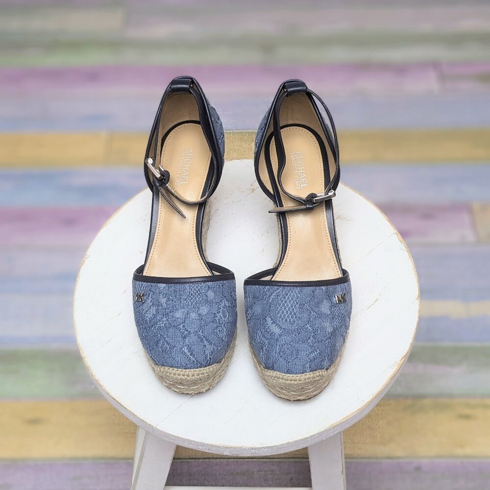 Michael Kors Blue Lace Espadrilles
